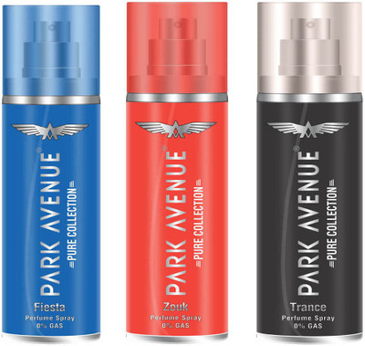 

Park Avenue Fiesta And Zouk Body Mist - For Men(135 ml, Pack of 3)