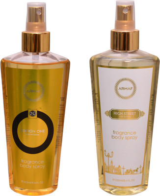 

Armaf 1 EDITION ONE FEMME::1 HI STREET Body Mist - For Men & Women(500 ml, Pack of 2)