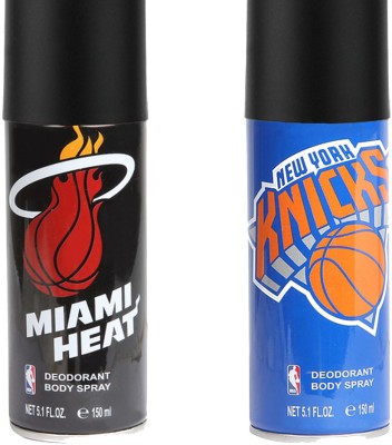 Flipkart - NBA Team Battle New York Knicks Vs Miami Heat Deodorant Spray  –  For Men(300 ml, Pack of 2)