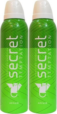 Secret Temptation Affair Deodorant Spray (Pack of 2) Body Mist - For Women(300 ml, Pack of 2) available at flipkart for Rs.342