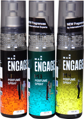 

Engage m1,m3 & m4 Perfume Body Spray - For Men(360 ml, Pack of 3)