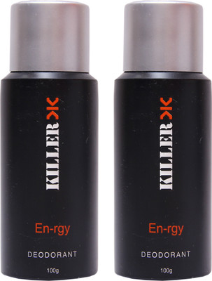 

Killer 2 Enrgy Deo Deodorant Spray - For Men & Women(200 g, Pack of 2)