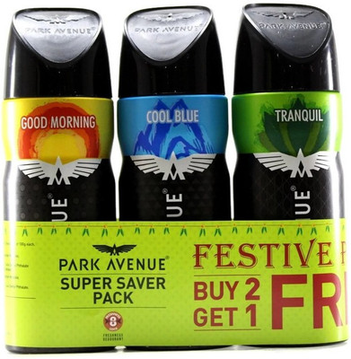 

Park Avenue Deodorant Combo 2+1 Deodorant Spray - For Men(300 g)