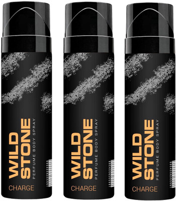 

Wild Stone Charge (Pack Of 3) Perfume Body Spray - For Men(360 ml, Pack of 3)