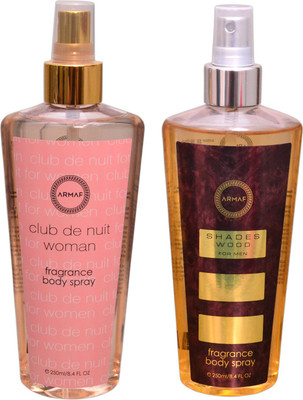 

Armaf 1 CLUB DE NUIT WOMEN::1 SHADES WOOD Body Mist - For Men & Women(500 ml, Pack of 2)