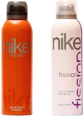 

Nike Orange and Fission Body Spray - For Women(400 ml, Pack of 2)