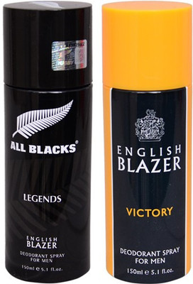 

English Blazer 1 LEGENDS::1 VICTORY Deodorant Spray - For Men(200 g, Pack of 2)