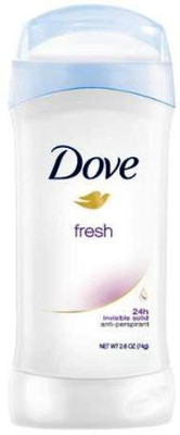 

Dove Fresh 24h invisible solid Anti-Perspirant Deodorant Stick - For Men & Women(74 g)