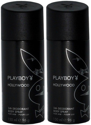 

Playboy Pack of 2 Hollywood Men Deo Deodorant Spray - For Men(300 ml, Pack of 2)