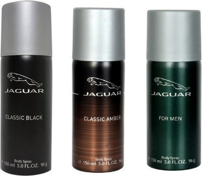 

Jaguar Pack of 3 Men Deodorant Spray - For Men(450 ml, Pack of 3)