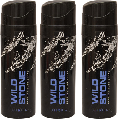 

Wild Stone 3 Thrill Deodorant Spray - For Men(300 ml, Pack of 3)