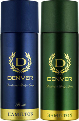 

Denver Hamilton and Pride Deodorant Spray - For Men(150 ml, Pack of 2)