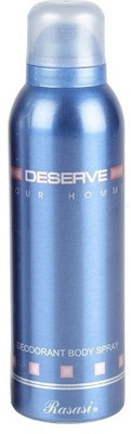 

Rasasi Deserve Pour Homme Deodorant Spray - For Men(200 ml)