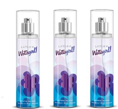 

Layer'r Wottagirl Mystic Island Deodorant Spray - For Women(135 ml, Pack of 3)