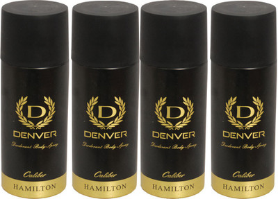 

Denver 4 Caliber Deodorant Spray - For Men(400 ml, Pack of 4)