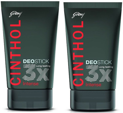 

Cinthol Intense, Pack of 2 Deodorant Stick - For Men(80 g, Pack of 2)