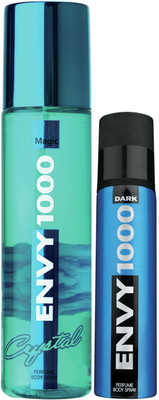 Envy 1000 Magic Crystal Deo 135 Ml & Dark Spray Nano 40 Ml Deodorant Spray - For Women(175 ml, Pack of 2) available at flipkart for Rs.197