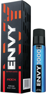 

Envy 1000 Rock Deo 130 Ml & Dark Spray Nano 40 Ml Deodorant Spray - For Men(170 ml, Pack of 2)