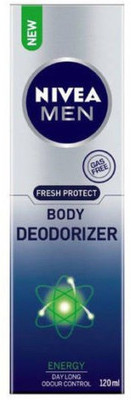 

Nivea Men Fresh protect gas free Body Deodorizer Energy Deodorant Spray - For Men(120 ml)
