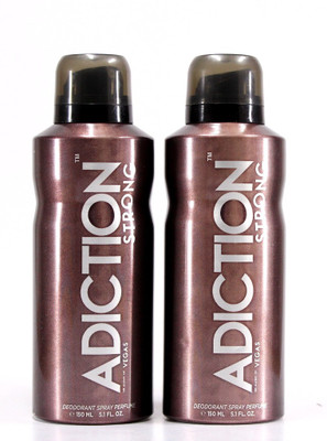 

Adiction Vegas Pack of 2 Deodorant Spray - For Men(300 ml, Pack of 2)