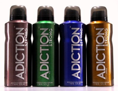 

Adiction Sydney, Vegas, Rio & Hawaii Combo Deodorant Spray - For Men(600 ml)