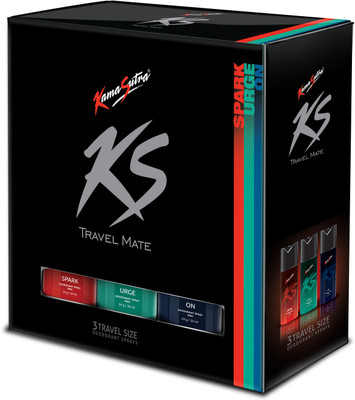 

KamaSutra Travel Mate (Spark+Urge+on) Deodorant Spray - For Men(120 ml, Pack of 3)
