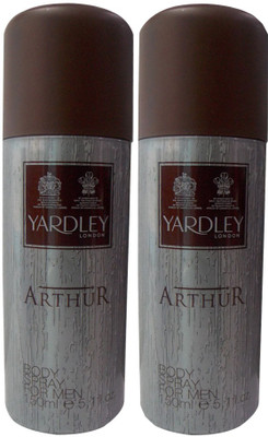 

Yardley London Arthur Body Spray - For Men(300 ml, Pack of 2)