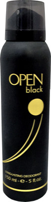 

Open Black Long Lasting with Ayur Soap Deodorant Spray - For Men & Women(150 ml)