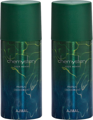 20% OFF on Ajmal Chemystery Body Spray - For Men(150 ml, Pack of 2) 20% OFF on Ajmal Chemystery Body Spray - For Men(150 ml, Pack of 2)