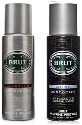 

Brut Identity Musk Body Spray - For Men(400 ml, Pack of 2)