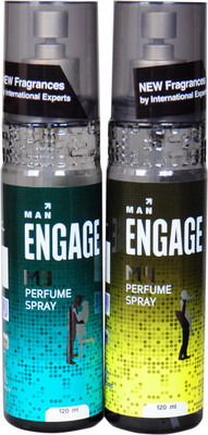 

Engage m3,m4 Perfume Body Spray - For Men(240 ml, Pack of 2)