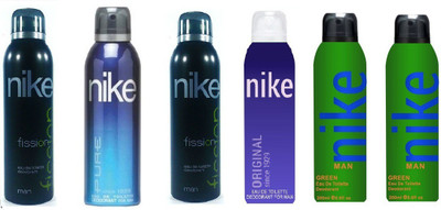 

Nike Fission, Pure, Original, Greeen Body Spray - For Men(1200 ml, Pack of 6)