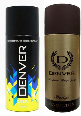 

Denver Hamilton Prestige Cool Body Spray - For Men(205 g, Pack of 2)