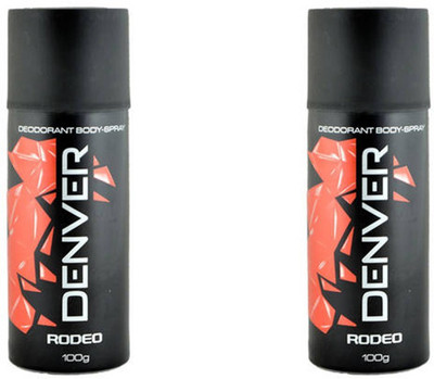 

Denver Rodeo Deodorant Spray Pack Of 2 Body Mist - For Men(300 ml, Pack of 2)