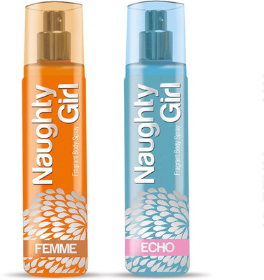 

Arabian Nights NAUGHTY GIRL Echo + Femme DEODORANT Body Spray - For Women(270 ml, Pack of 2)