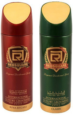 

Red Square ROSA REGALE CLAIRE Combo Set of 2 Deodorant Spray - For Women(175 ml)