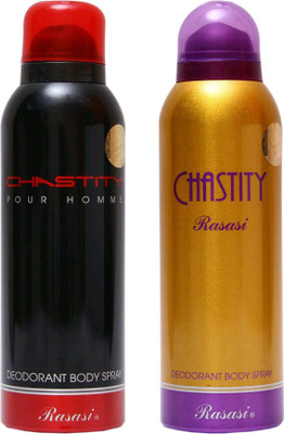 14 OFF on Rasasi chastity Deodorant Spray For Men Women 200