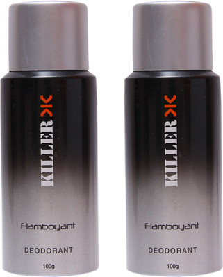 

Killer 2 Flamboyant Deo Deodorant Spray - For Men & Women(200 g, Pack of 2)