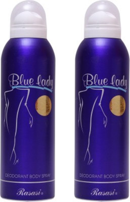

Rasasi blue lady Deodorant Spray - For Girls(400 ml, Pack of 2)