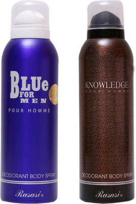 

Rasasi blue for man,knowldge Deodorant Spray - For Men & Women(300 ml)