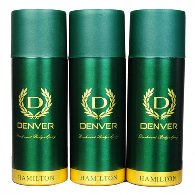 

Denver hamillton Deodorant Spray - For Men(300 ml, Pack of 3)