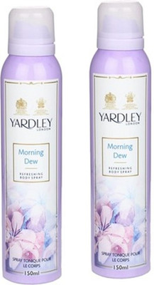 

Yardley London Morning Dew Deodorant Spray (Pack of 2) Body Mist - For Women(300 ml, Pack of 2)