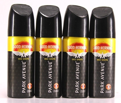 

Park Avenue Good Morning Deo Shots 4 Pcs Pack Deodorant Spray - For Men(108 g, Pack of 4)