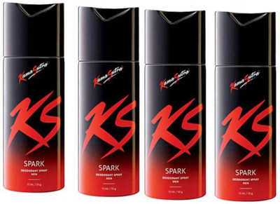 

KamaSutra SPARK Deodorant Spray - For Men(75 ml, Pack of 4)