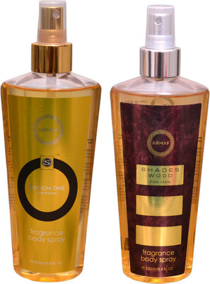 

Armaf 1 EDITION ONE FEMME::1 SHADES WOOD Body Mist - For Men & Women(500 ml, Pack of 2)