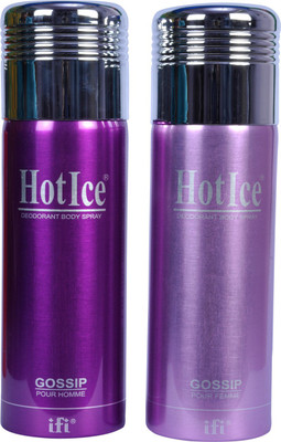 

Hot Ice Pack Of 2 Deodorant Spray - For Men & Women(400 ml, Pack of 2)
