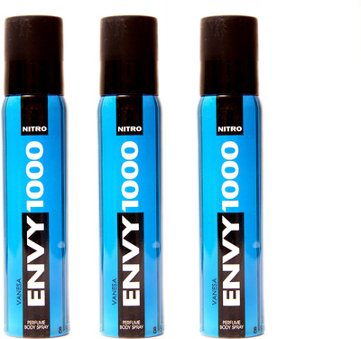 

Envy 1000 3 NITRO DEO Deodorant Spray - For Men & Women(345 g, Pack of 3)