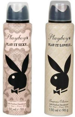 

Playboy Sexy & Lovely Body Spray - For Women(300 ml, Pack of 2)