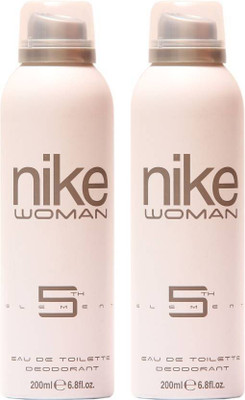 

Nike 5th elemen Deodorant Spray - For Women(400 ml, Pack of 2)
