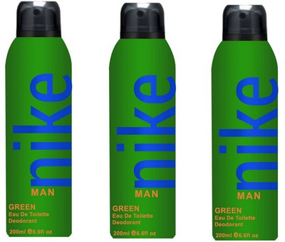 

Nike Green Body Spray - For Men(600 ml, Pack of 3)